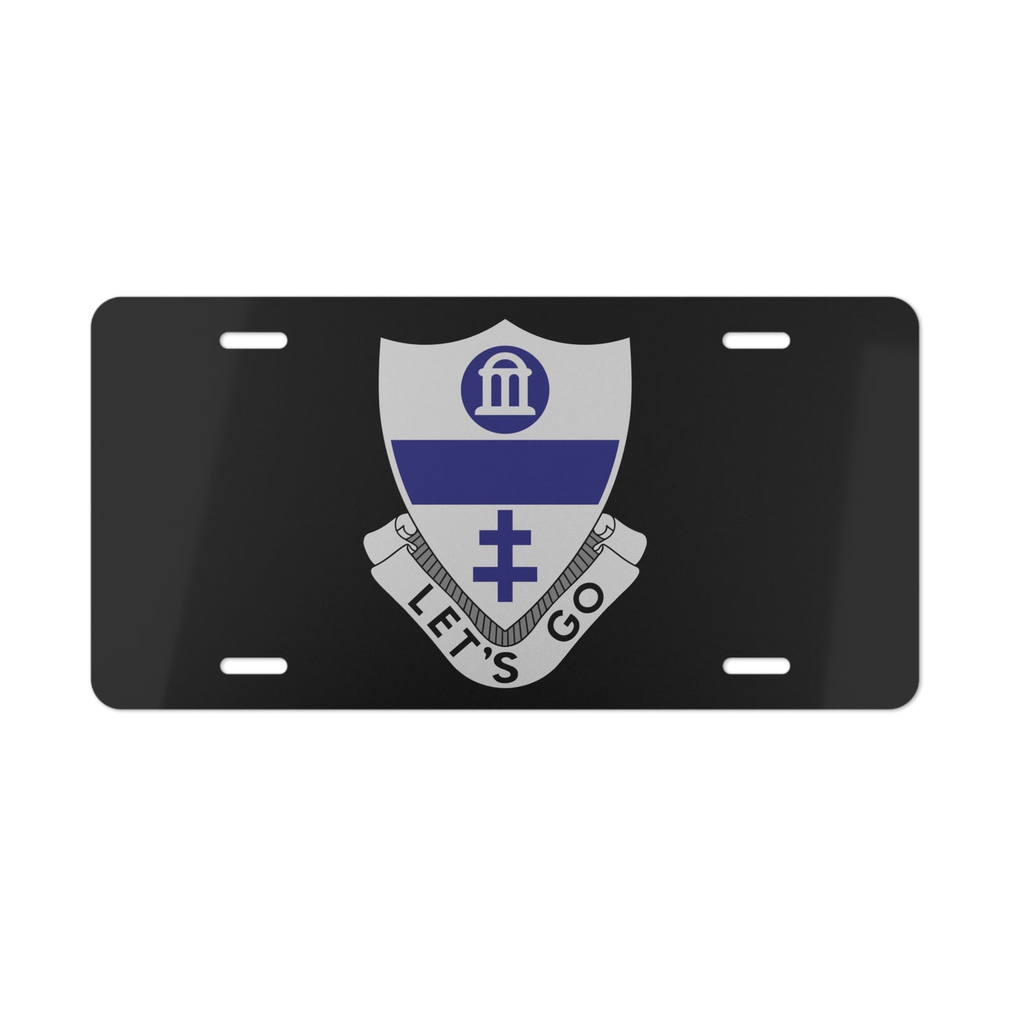 2nd BDE 82nd Aluminum License Plate