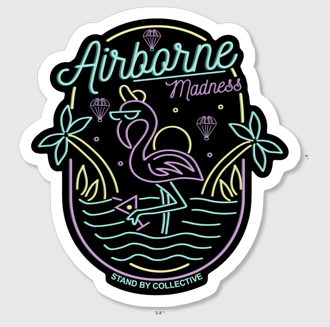 Airborne Madness Sticker – Stand By Collective