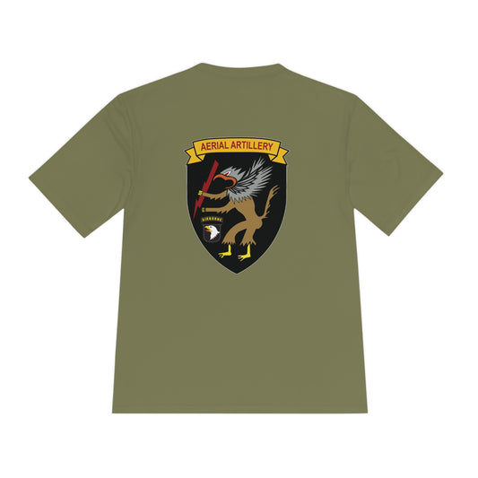 MOISTURE WICKING 101st Aerial Artillery Tee