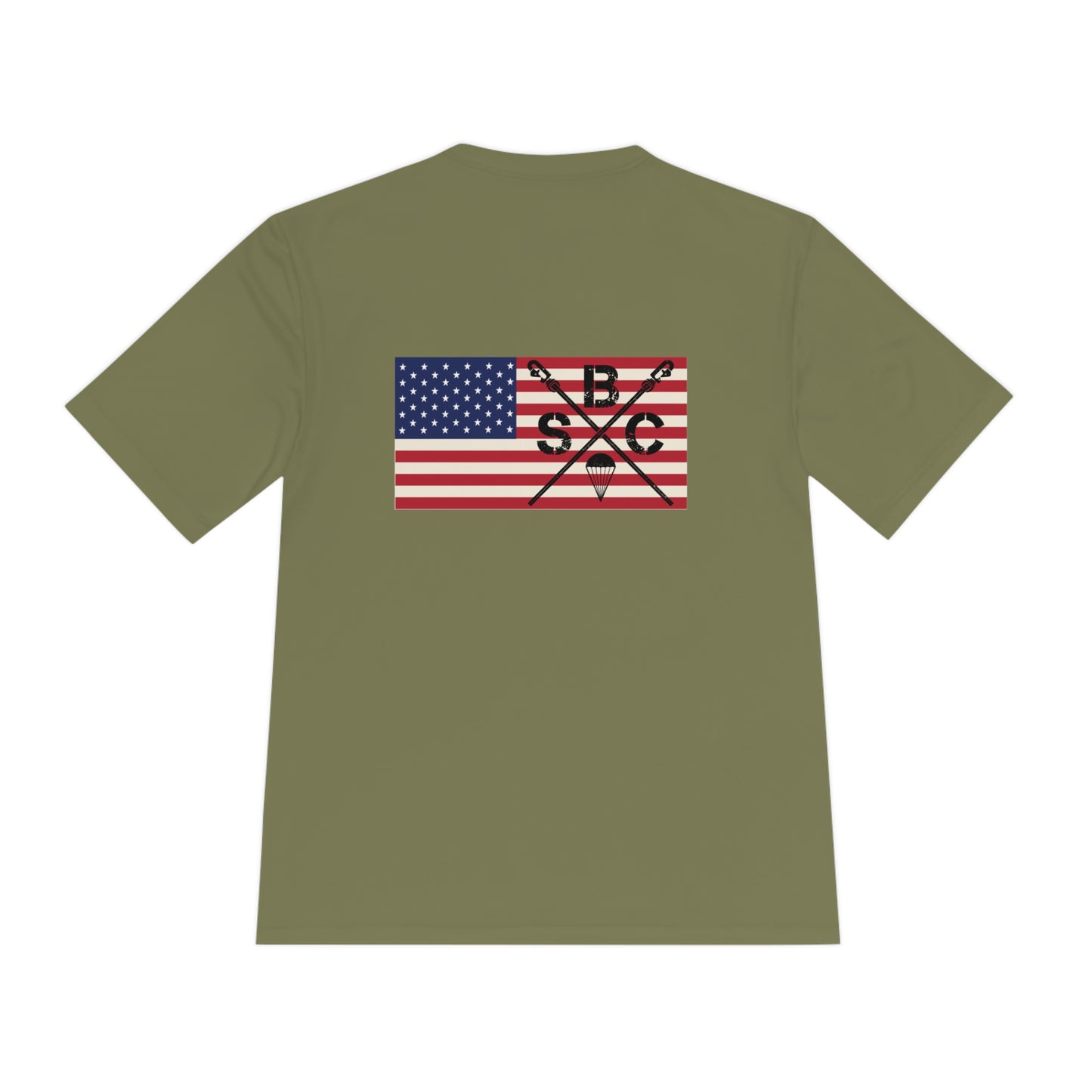 MOISTURE WICKING SBC American Flag Colored Tee