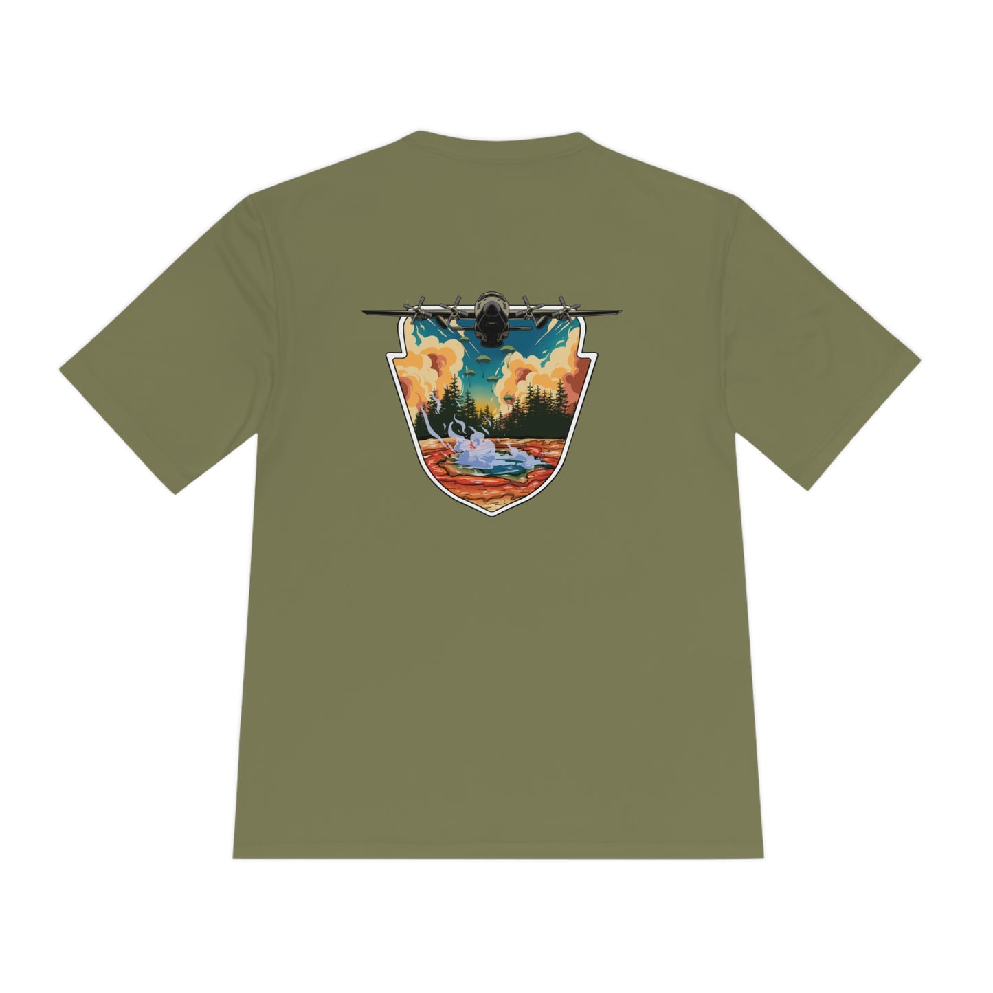 MOISTURE WICKING Yellowstone NP Airborne Tee