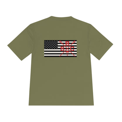 MOISTURE WICKING SBC American Flag B&W Tee