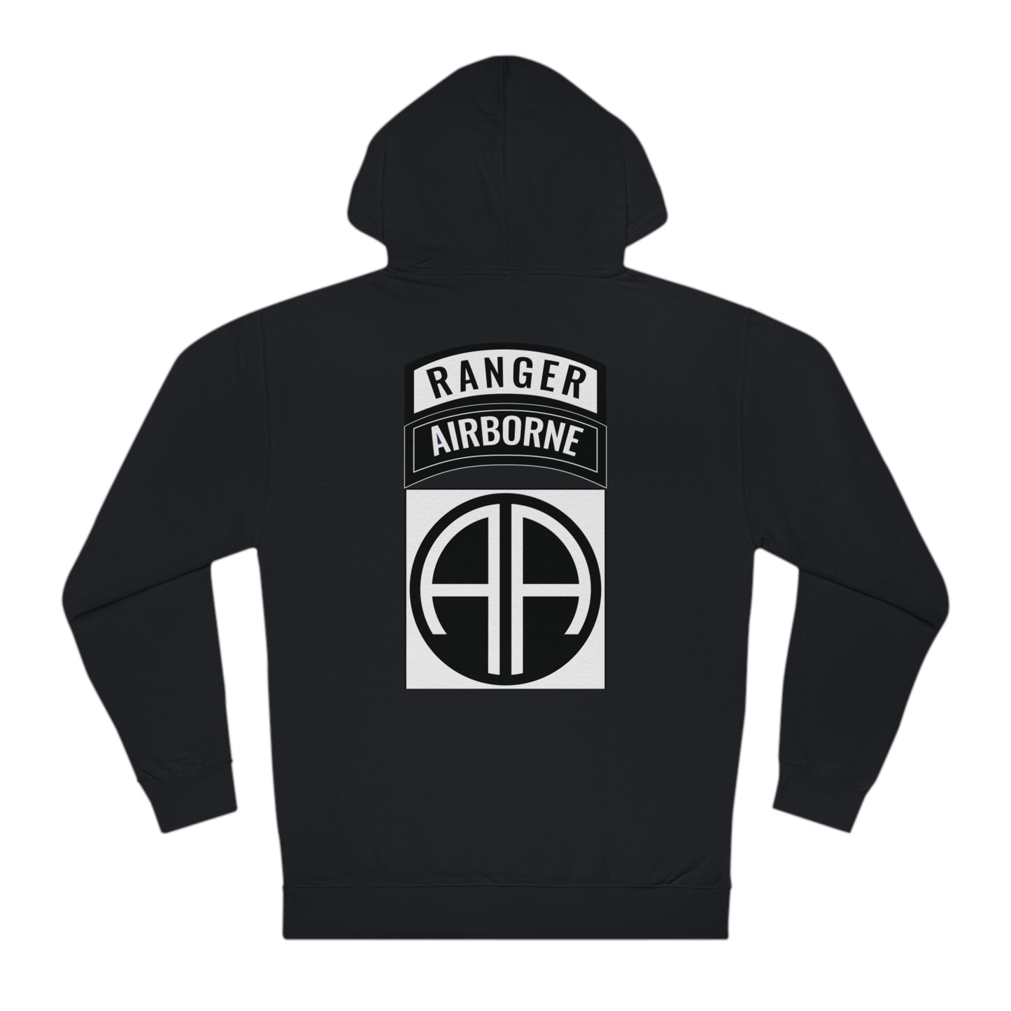 82nd Ranger B&W Hoodie