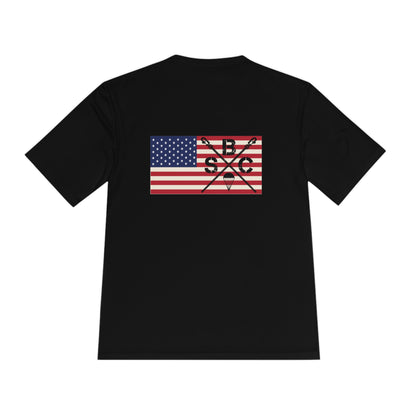 MOISTURE WICKING SBC American Flag Colored Tee