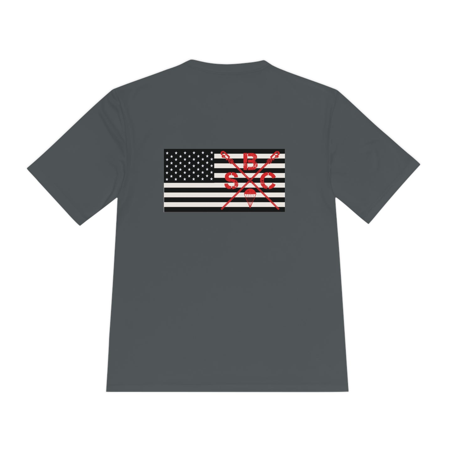 MOISTURE WICKING SBC American Flag B&W Tee