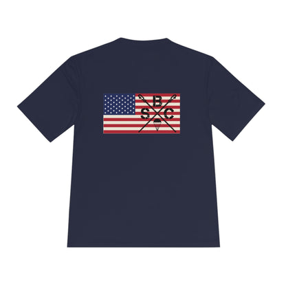 MOISTURE WICKING SBC American Flag Colored Tee