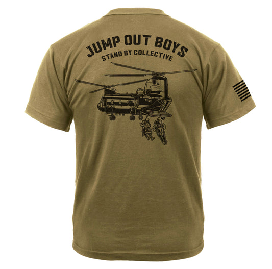 Jump Out Boys Rotary Wing AR 670-1 Tan Tee