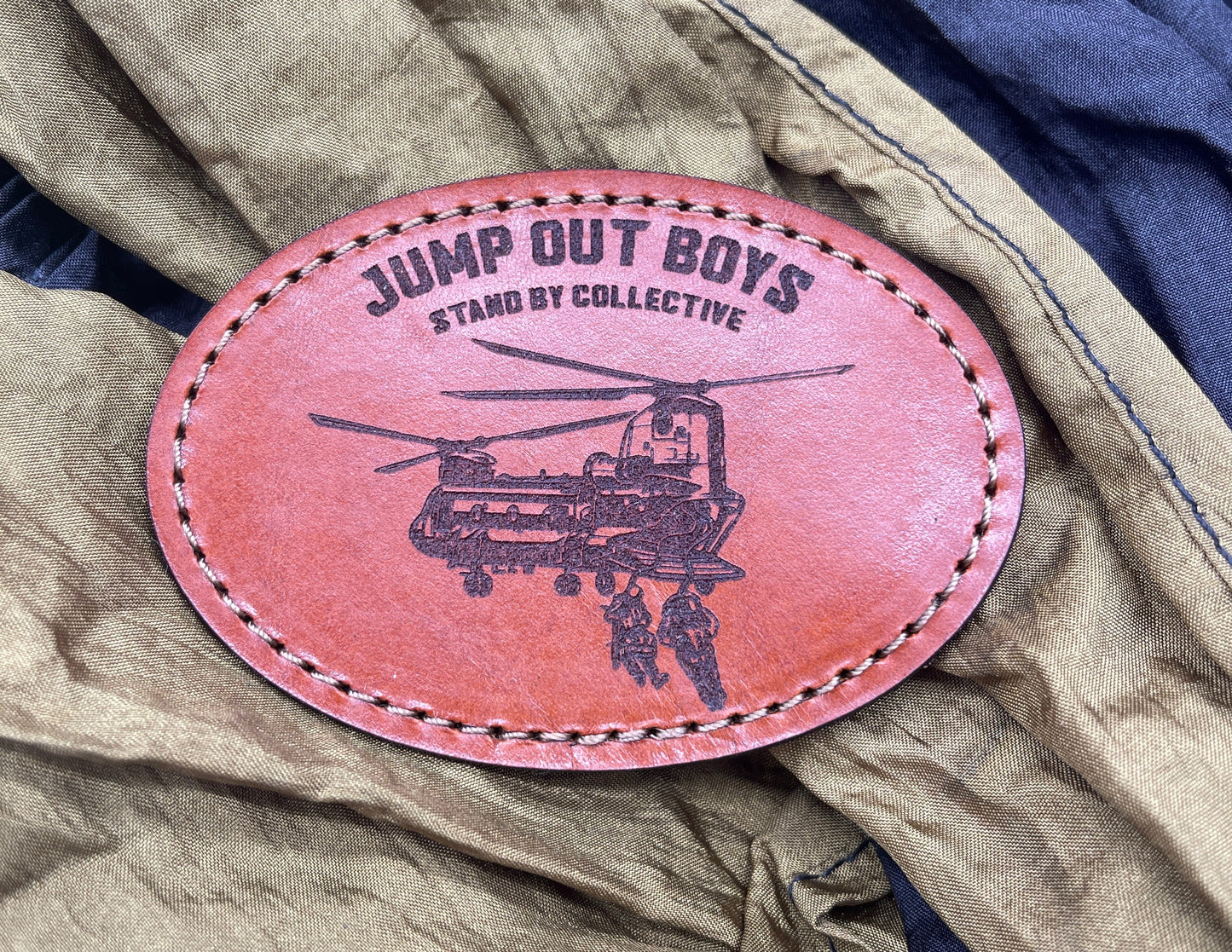 Jump Out Boys Rotary Wing Leather Patch