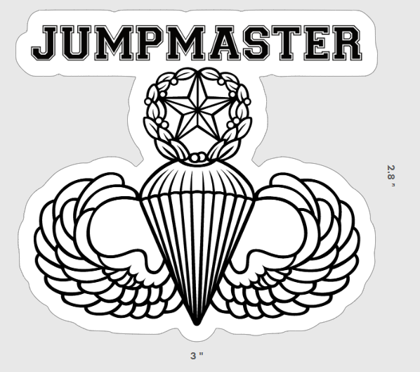 Master Rated Wings Sticker