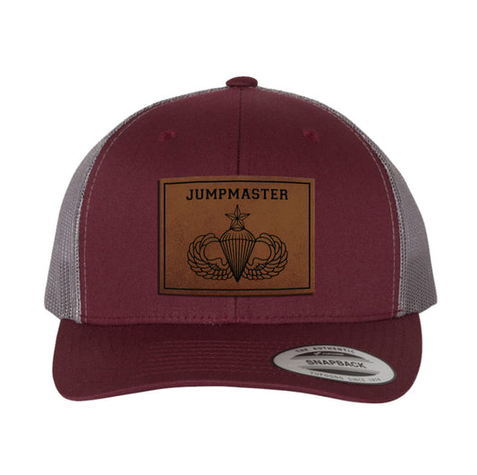 Jumpmaster Senior Leather Patch Hat