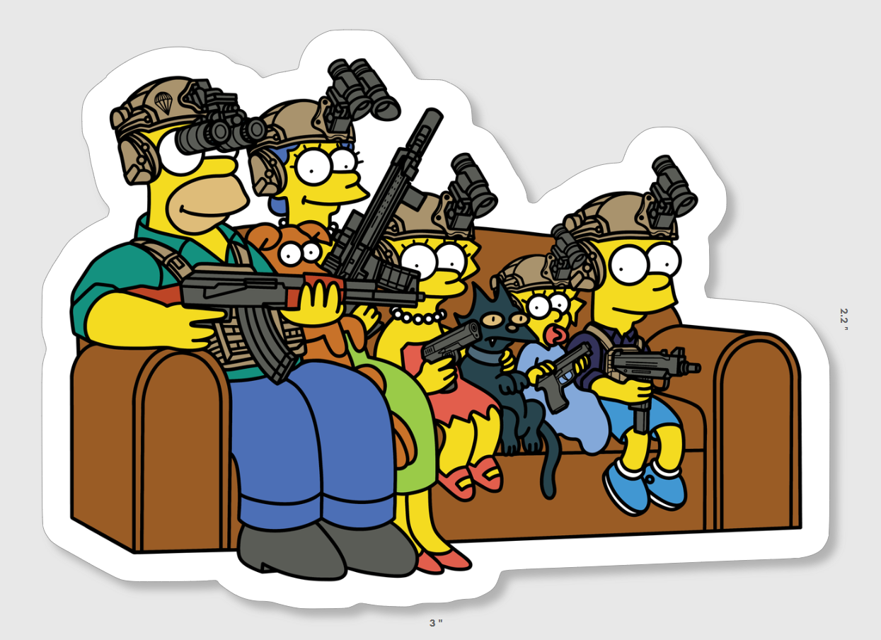 Simpson's Did It Sticker