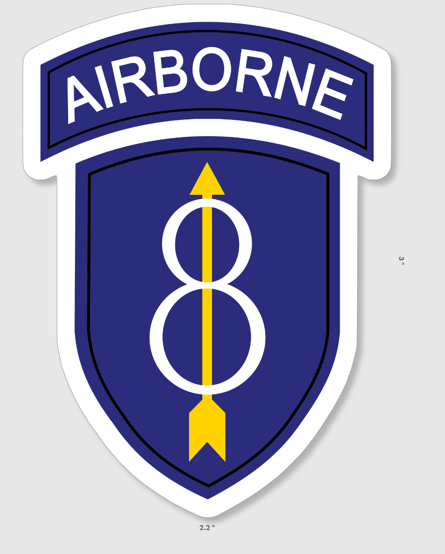 8th INF DIV Airborne Sticker – Stand By Collective