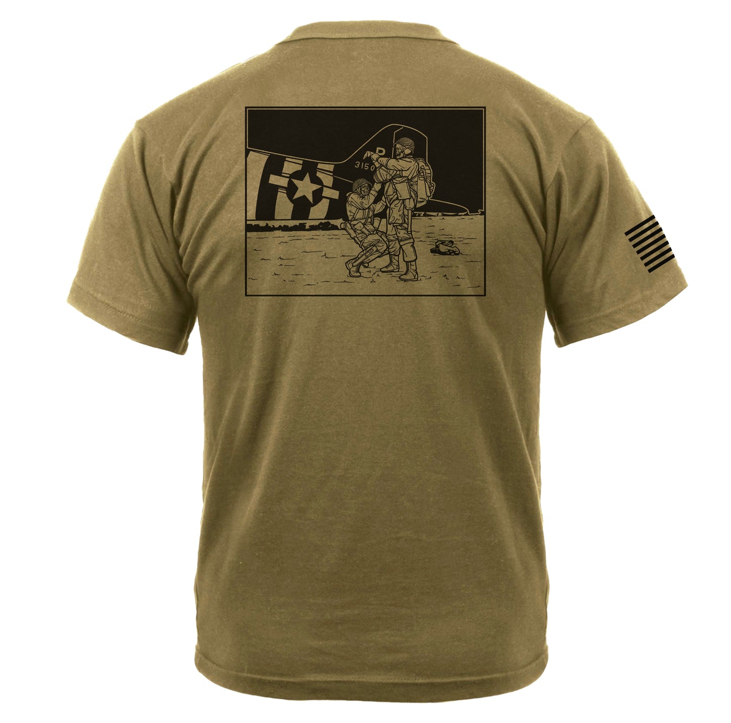 WW2 JMPI AR 670-1 Tan Tee