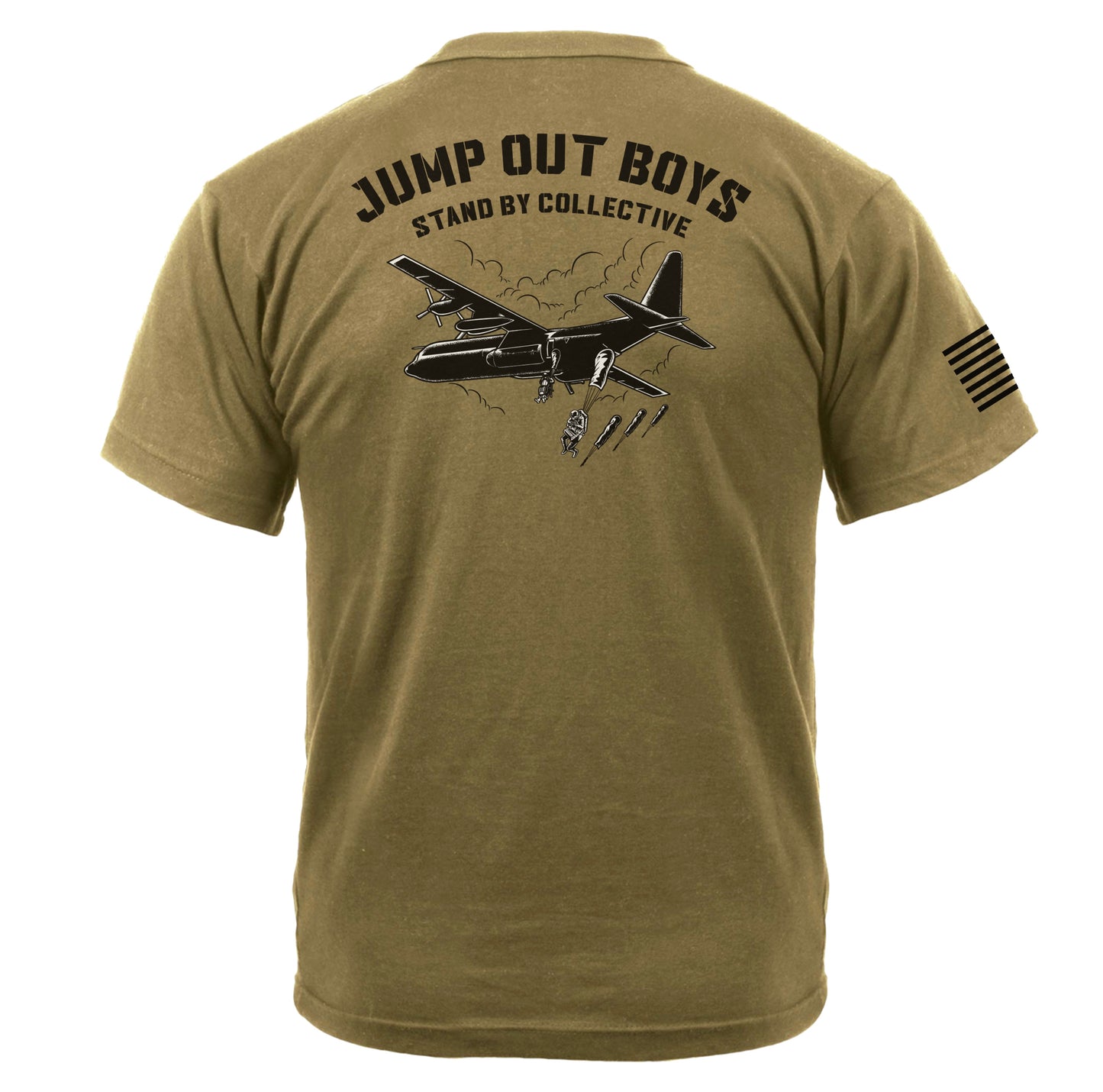 Jump Out Boys Fixed Wing AR 670-1 Tan Tee