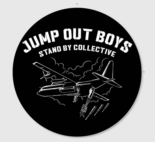 Fixed Wing Jump Out Boys Sticker