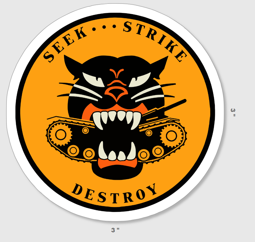 Tank Destroyer Sticker