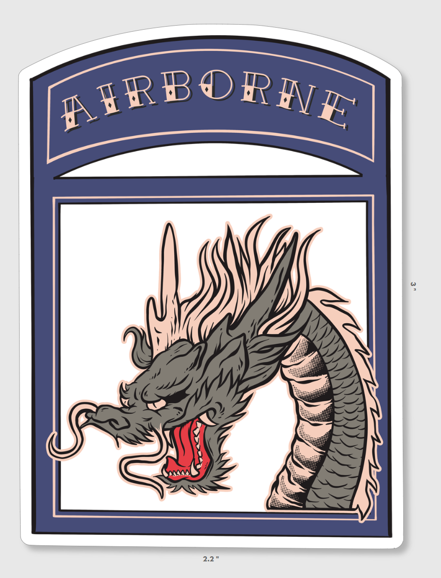 18th Airborne Traditional Style Sticker