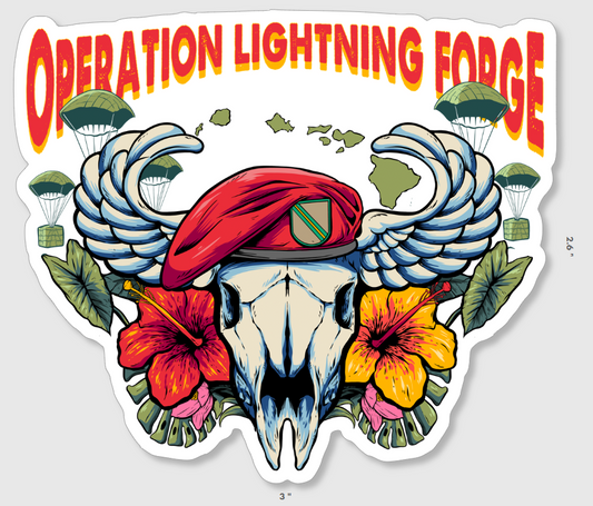 824th QM CO Operation Artic Aloha Sticker