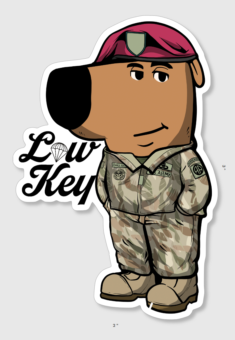 SBC Low Key Chill Guy Sticker