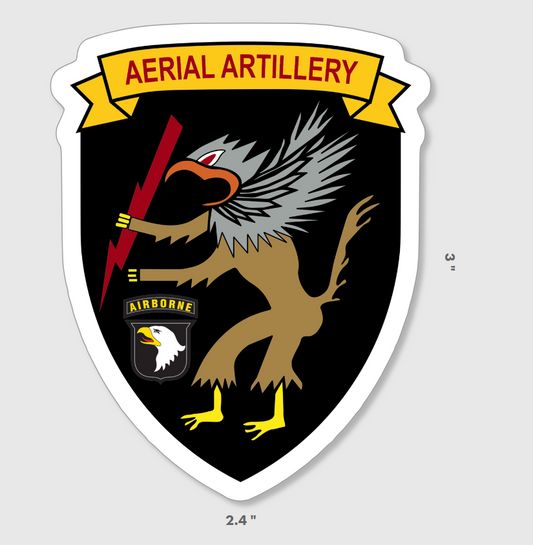 101st Aerial Artillery Sticker