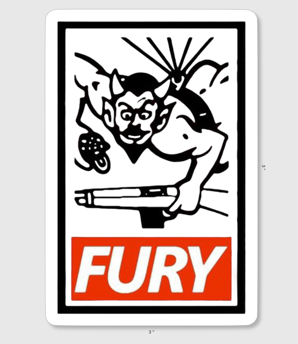 FURY Sticker