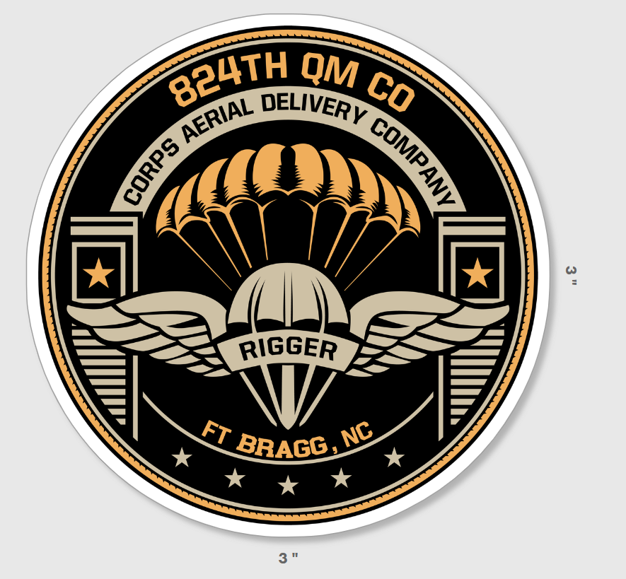 824th QM CO Sticker