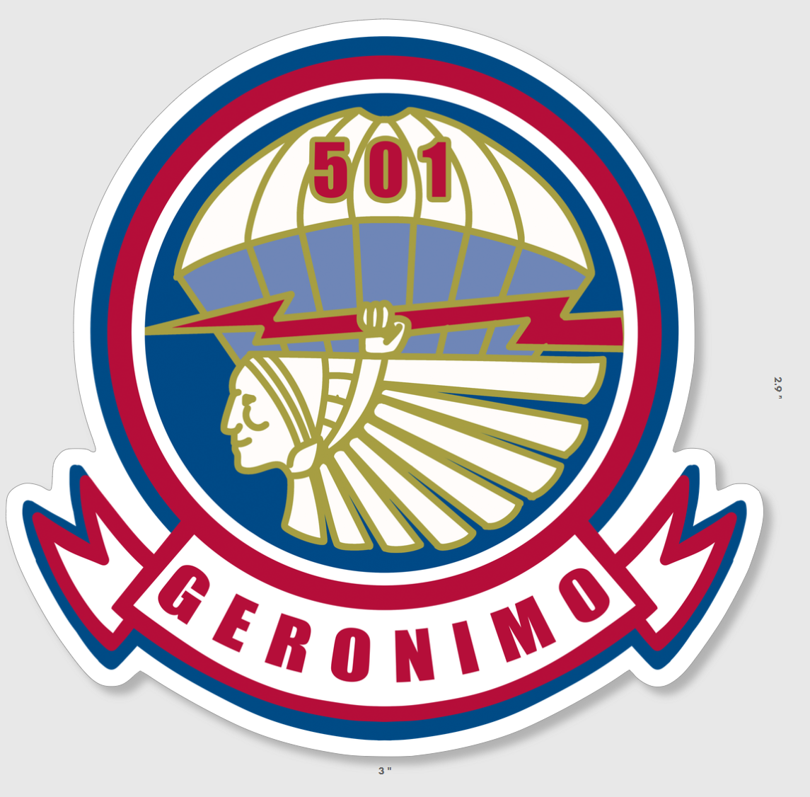 501st Geronimo Sticker