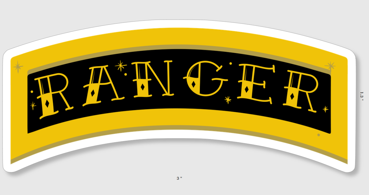 RANGER Tab Traditional Style Sticker