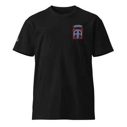 82nd Airborne Div Embrodiery Tee