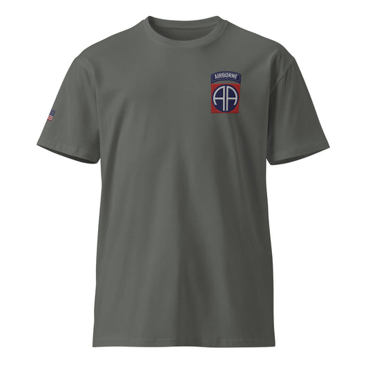 82nd Airborne Div Embrodiery Tee