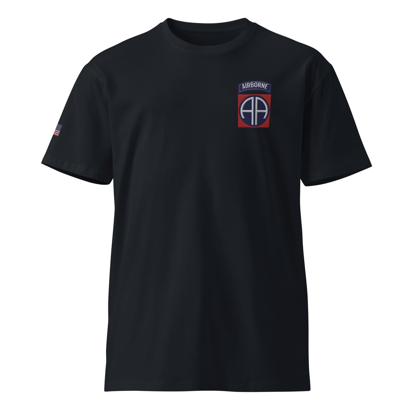 82nd Airborne Div Embrodiery Tee