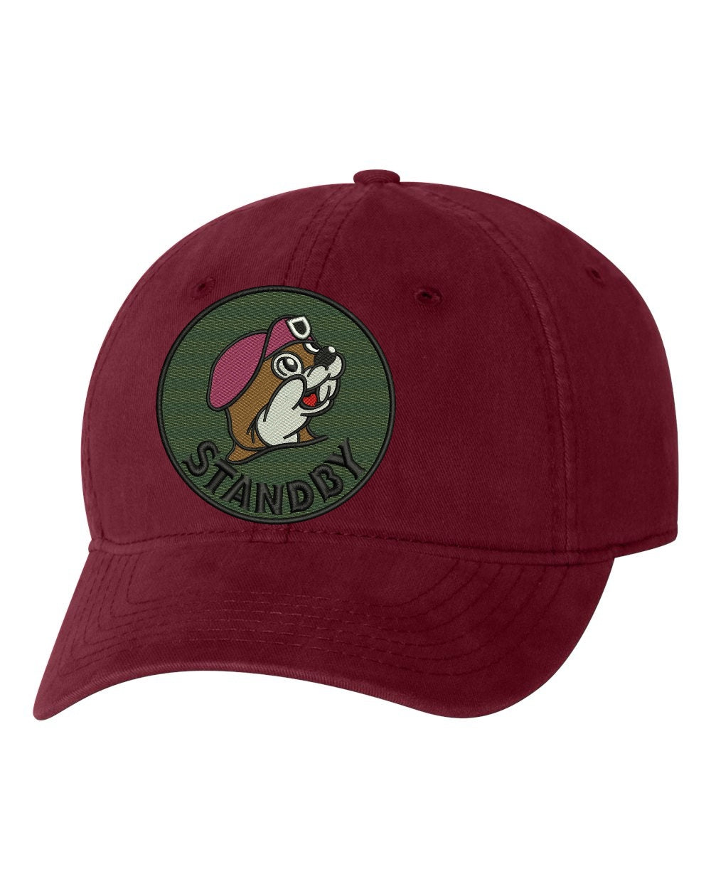 SB Bussey Embroidery Hat - Maroon/Tan/Green/Black Beret